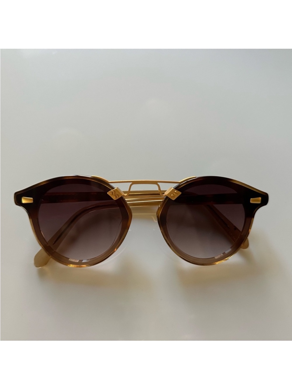 KREWE SUNGLASSES STL NYLON MAPLE TO SAP 24K